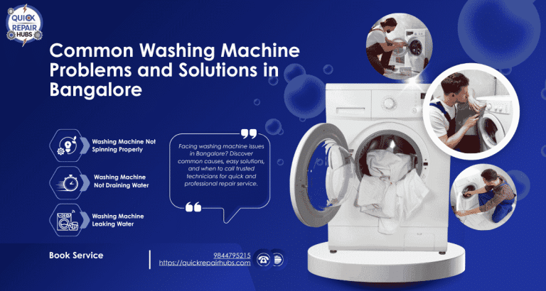 Common Washing Machine Problems and Solutions in Bangalore
