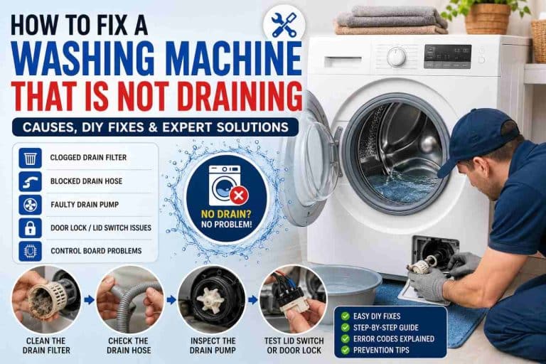 How to Fix a Washing Machine That Is Not Draining